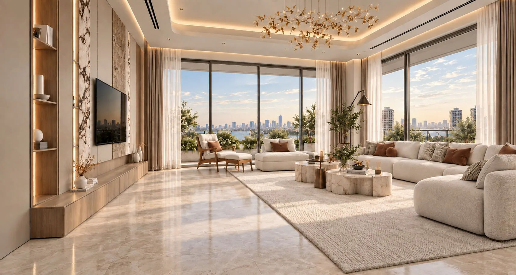 VERTEX Living Lounge with Skyline Views