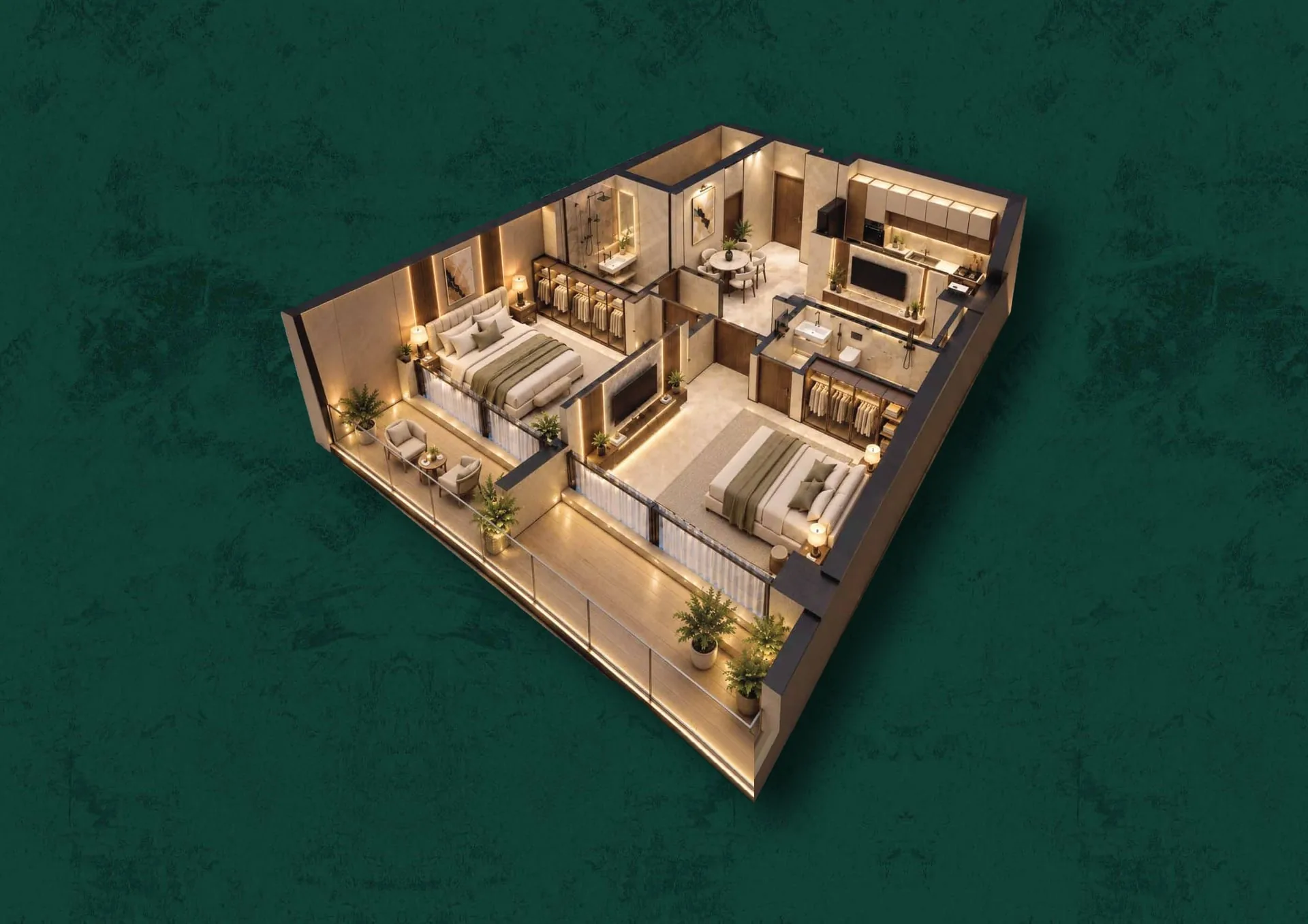 VERTEX 2 Bed Apartment