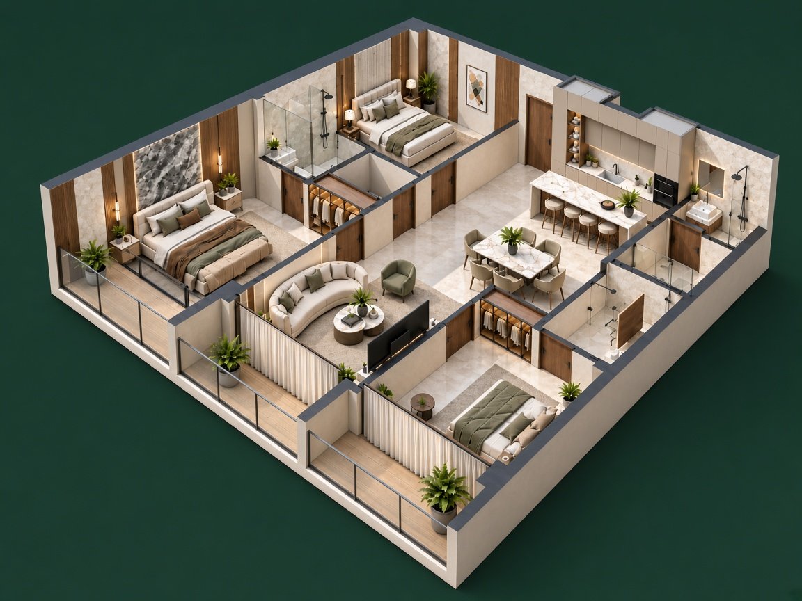 VERTEX Apex Penthouse — 3 bedroom level